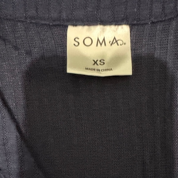 Soma Navy ribbed Pajama lounge Set - Picture 3 of 10